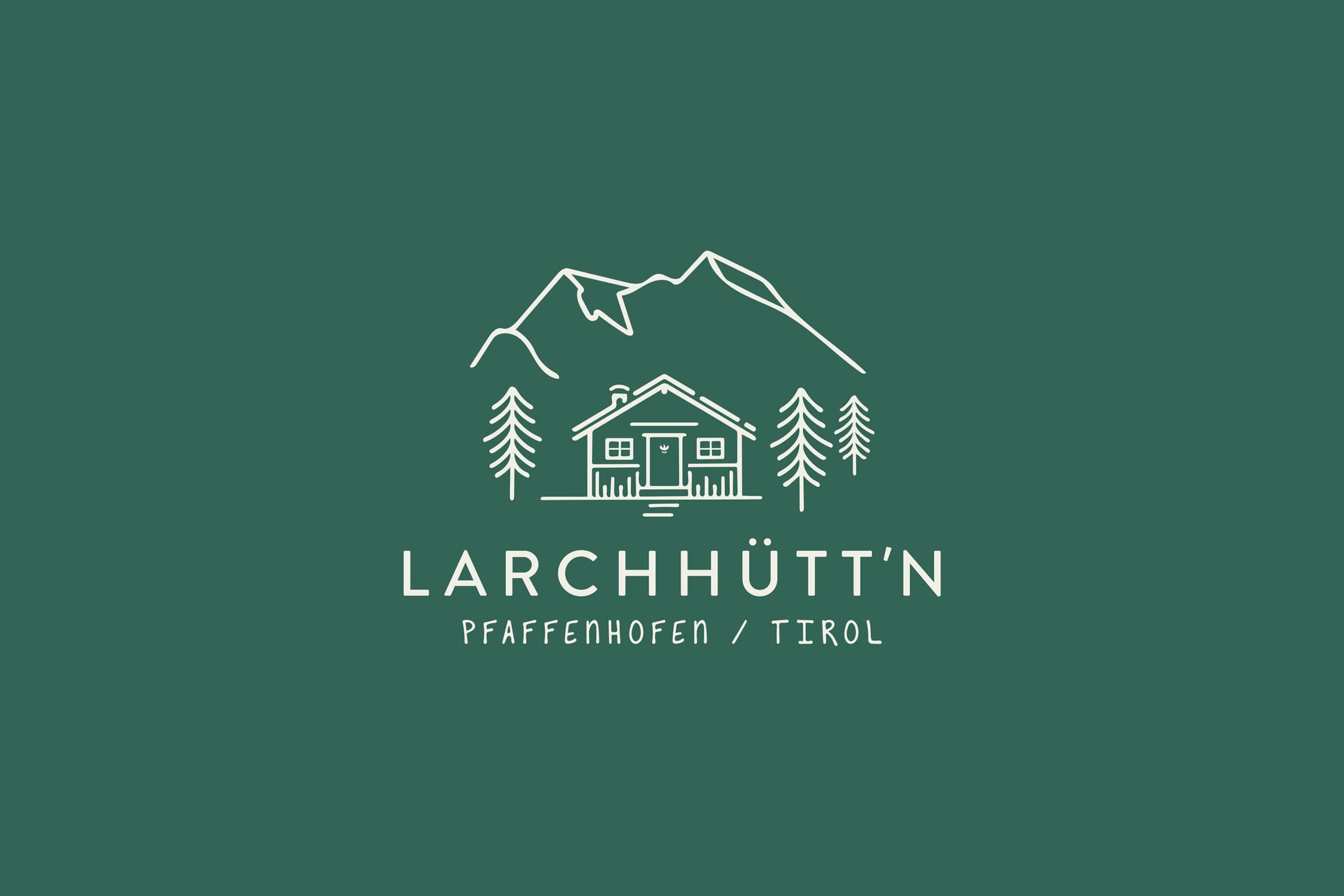 logo webdesign für larchhütte